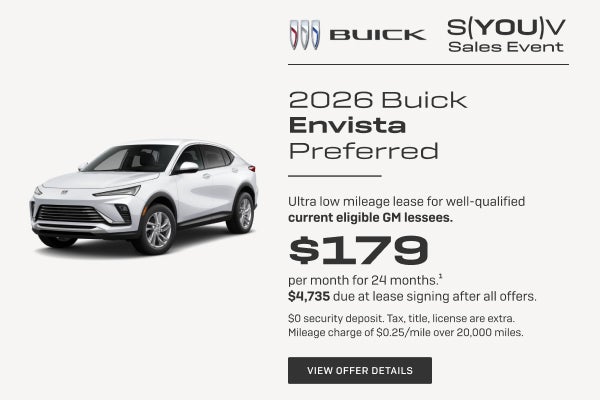 Ultra low mileage lease for well-qualified current eligible GM lessees.

$179 per month for 24 mo...