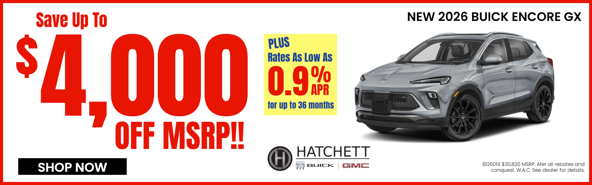 ENCORE GX OFFERS FROM HATCHETT BUICK GMC
