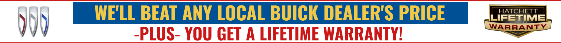 Hatchett Buick GMC will Beat Any Local Buick Dealer’s Price